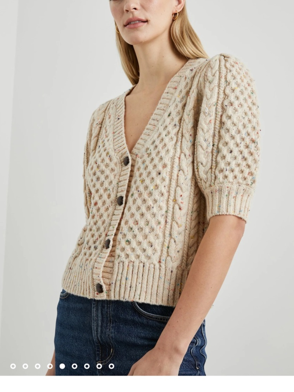 Rails Isla Cream Confetti Wool Blend Sweater Size XS